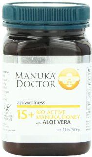 Manuka Doctor 15 Plus Honey with Aloe Vera, 1.1 Pound  Grocery & Gourmet Food