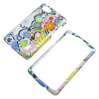 Colorful Flowers Protector Case for LG Optimus M+ MS695 Cell Phones & Accessories