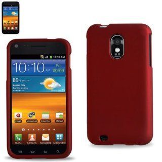Samsung Epic 4G Touch D710 Hard Case Red Rubberized Feel Cell Phones & Accessories