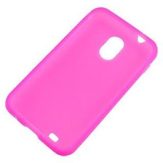 Silicone Skin Cover for Samsung Epic 4G Touch SPH D710, Hot Pink Cell Phones & Accessories