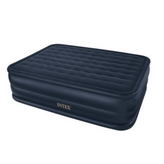 Intex Queen Downy Raised Air Bed With Integrated Pump 402186