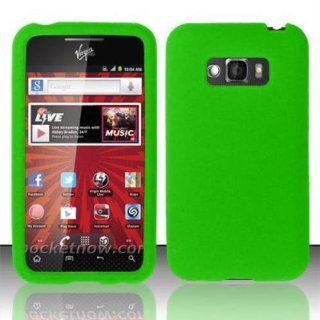 Neon Green Silicon Case for LG LG Optimus Elite LS696 Cell Phones & Accessories