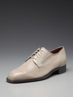 Leather Perforated Oxfords by Florsheim by Duckie Brown