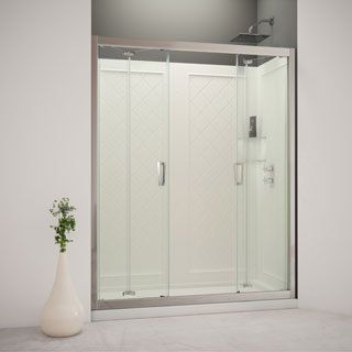 Dreamline Butterfly Bi fold Shower Door And 30x60 inch Shower Base