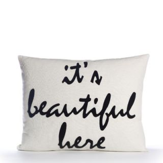 Alexandra Ferguson Its Beautiful Here Pillow IBH 148 Color Blue / White