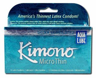 Kimono Micro Thin w/Aqua Lube 12 pk Health & Personal Care