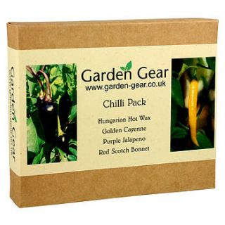 chilli garden seed pack by garden gear