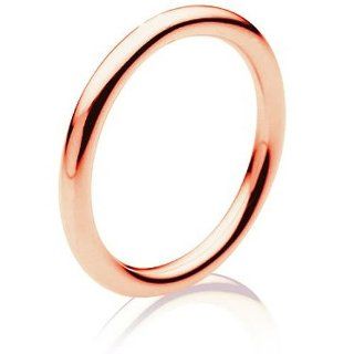 18K Rose Gold Men's Traditional Classic Wedding Band (1.5mm) Jewelry