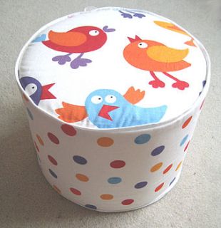 dotty children's bird footstool by león+coco