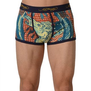 Ed Hardy Mens Cowboy And Horse Navy Trunk Underwear