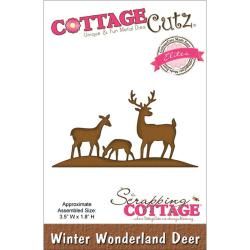Cottagecutz Elites Die 3.5 X1.8   Winter Wonderland Deer