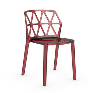 Calligaris Alchemia Chair CS/1056_P Finish Transparent Red