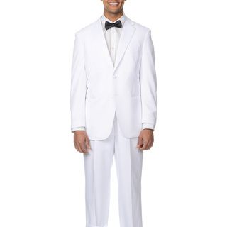 Bolzano Uomo Collezione Mens White 2 button Tuxedo Suit