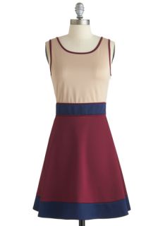 Chance of Colorblocks Dress  Mod Retro Vintage Dresses