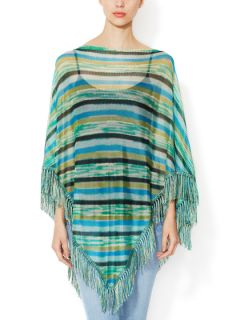 Striped Knit Poncho by Missoni