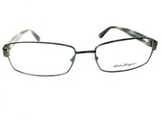 Salvatore Ferragamo SF2108 Shiny Gunmetal Eyeglass Frame Clothing
