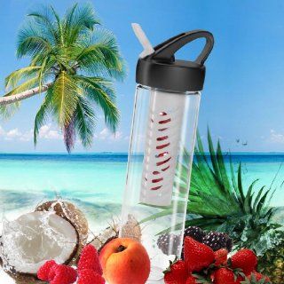 Infuser Water Bottle 25 oz Infusion Sports Bottle. USA made, BPA free Fruit and Flavor Infuser Water Bottle with Twist On lid and Flip Top Drinking Spout by Cold Infusion  Sports & Outdoors