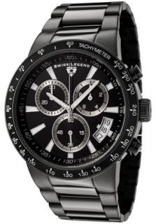 Swiss Legend 10057 BB 11  Watches,Mens Endurance Chronograph Black Dial Black Ion Plated Stainless Steel, Chronograph Swiss Legend Quartz Watches