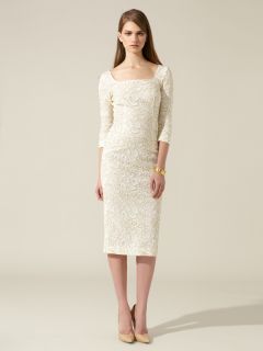 Woven Embroidered Lace Dress by LWren Scott