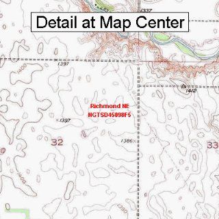 USGS Topographic Quadrangle Map   Richmond NE, South Dakota (Folded/Waterproof)  Outdoor Recreation Topographic Maps  Sports & Outdoors