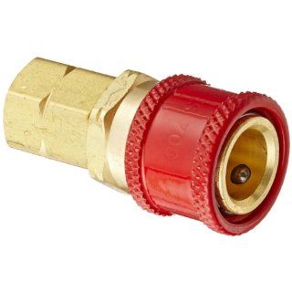 Eaton Hansen RD705L Brass 700 Series Oxyacetylene Service, Coupler Socket, 1/4" Body size x 9/16" NPT Female Quick Connect To Barbed Tube Fittings