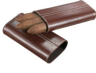 Visol VCASE705 Lone Star Brown Leather Cigar Case with Interior Cedar Lining Kitchen & Dining