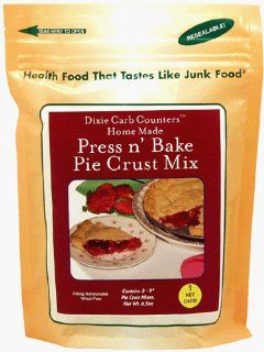 Dixie Carb Counters 1 Net Carb Home Made Press n' Bake Pie Crust Mix  Pie Crust Doughs  Grocery & Gourmet Food