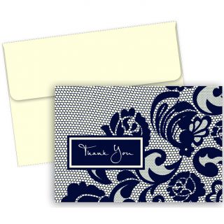 Lovely Lace Thank You Boxed Cards (50 Count)
