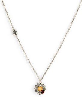 Juicy Couture Pave Daisy w Ladybug Wish Charm Pendant Necklace Silver YJRUO717  Other Products  