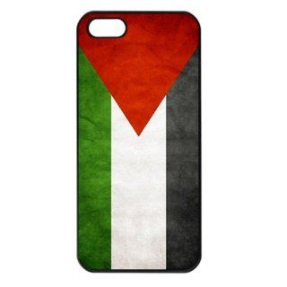 Palestine Flag Grunge Style Black Hard Plastic Case for Apple Iphone 5 Cell Phones & Accessories
