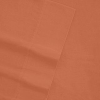 Tribeca Living Tribeca Living Solid Flannel Deep Pocket Sheet Set Orange Size King