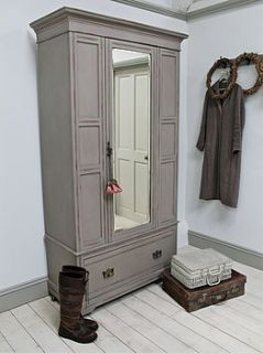 distressed edwardian mirror door wardrobe by distressed but not forsaken