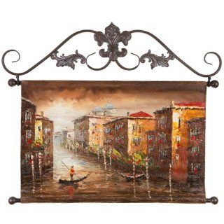 Hand Painted Oil Painting on Canvas   26 x 18 inches   with Metal Frame Venice   Paintings Of Venice