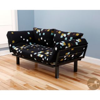 Christopher Knight Home Christopher Knight Home Multi flex Black Metal Daybed/lounger With Geometric Black Mattress And Pilllows Set Black Size Full