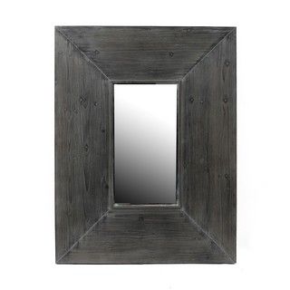 Privilege Grey Reclaimed Wood Wall Mirror