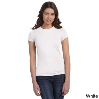 Bella Bella Womens Poly Cotton Short Sleeve T shirt White Size L (12  14)