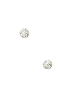 0.30 Total Ct. Round & Pave Diamond Stud Earrings by Nephora