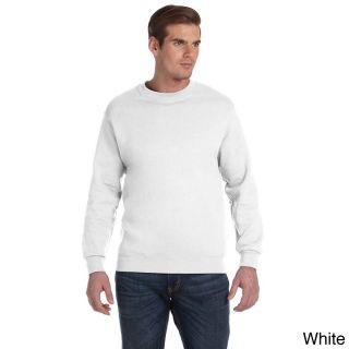 Gildan Gildan Mens Dryblend 50/50 Fleece Crew Sweater White Size XXL