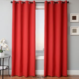 Softline Home Fashions Sunbrella Indoor/outdoor Grommet Top Curtain Panel Red Size 52 x 84