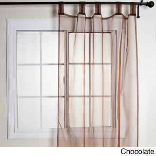 Tissue Organza Sheer Tab Top Curtain Panel