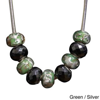 Hematite/ Glass Bead Magnetic Necklace