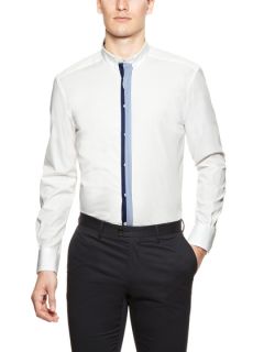 Contrast Button Placket Sport Shirt by Versace Collection