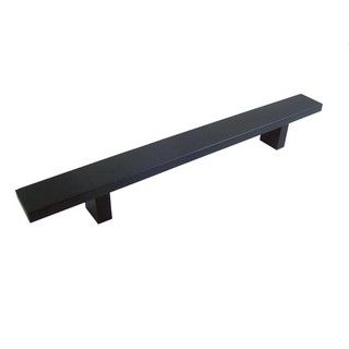 Contemporary 12 Rectangular Design Matte Black Finish Cabinet Bar Pull Handle (case Of 15)