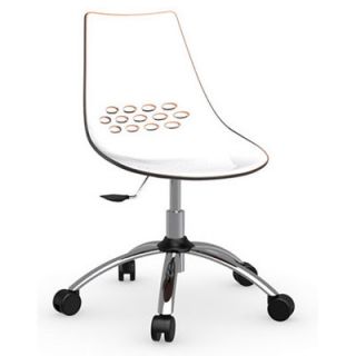 Calligaris Jam Swivel Office Chair CS/623_P77_P Finish White / Transparent O