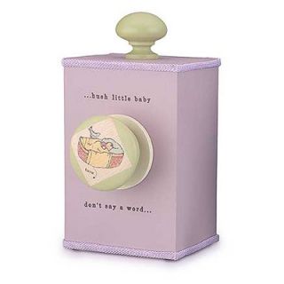 Tree by Kerri Lee Hush Little Baby Wind Up Music Box in Distressed Lavender
