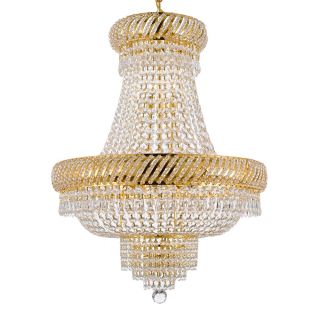 Gallery 9 light Gold Empire Crystal Chandelier
