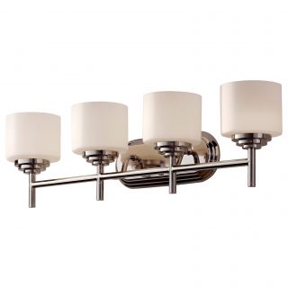 4 light Polished Nickel Vanity Fixture