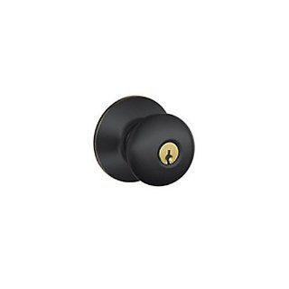 schlage lock co f51vply716 Aged Bronze, Plymouth Knob Entrance Lock  Doorknobs  Patio, Lawn & Garden