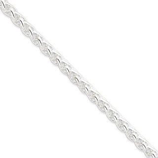 Sterling Silver Wheat Chain   6mm   18 Inch   Lobster Claw   JewelryWeb Jewelry