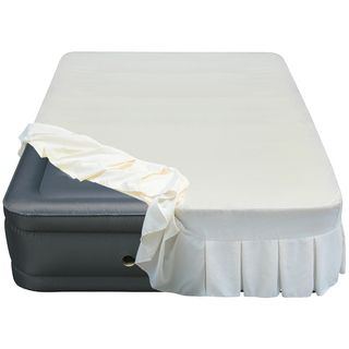 Altimair Altimair Raised 20 inch Queen size Airbed With Perfectly Fitted Skirted Sheet Cover Grey Size Queen
